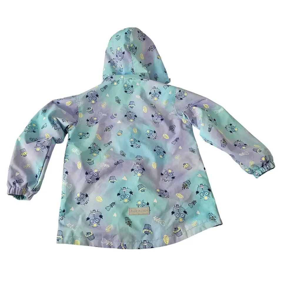Top&Sky Kids Girls Lightweight Rain Jackets Waterproof Fleece Lined, Size 10